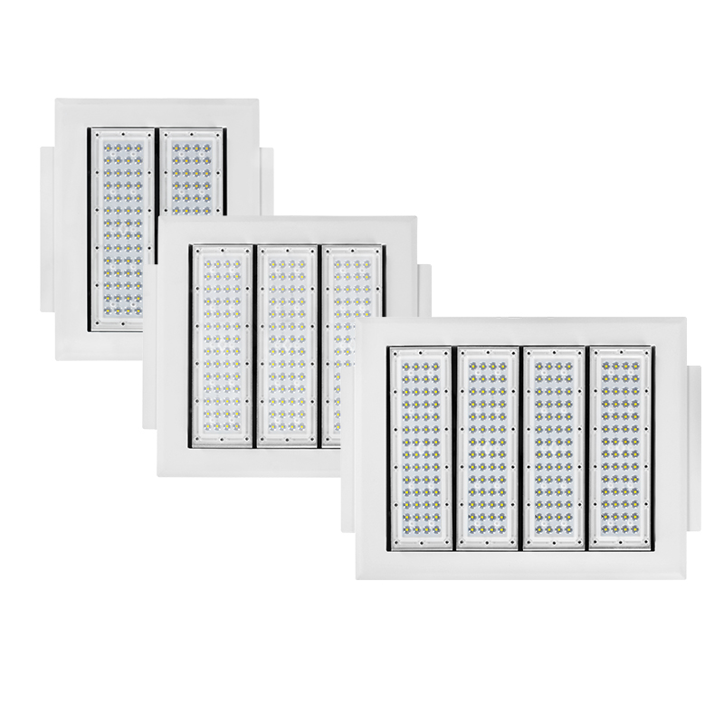 90W 120W 150W Multifunction LED Canopy Lights CRI 80 5-Year Warranty Easy Installation for Gas Stations Warehouses IP65 Rating