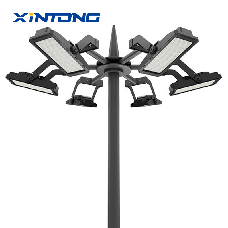 Waterproof Galvanized Octagonal Outdoor LED Tunnel Flood High Mast Pole Tower Light