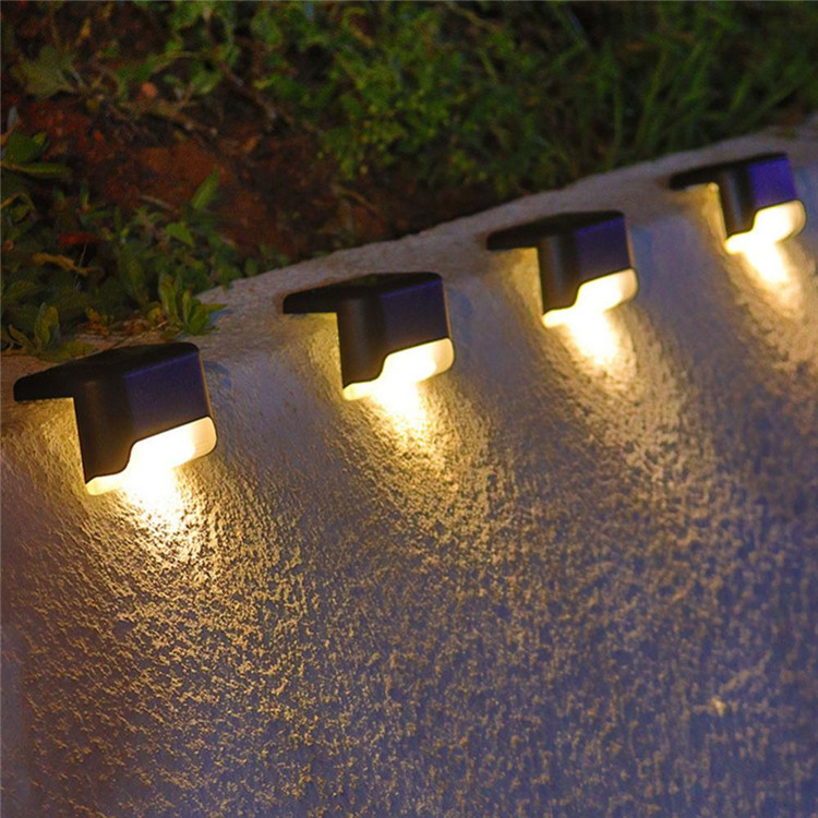 Passage Color Changing Led Outdoor Recessed Step Light Corner Lamp Ip65 Waterproof Solar Staircase Stair Light