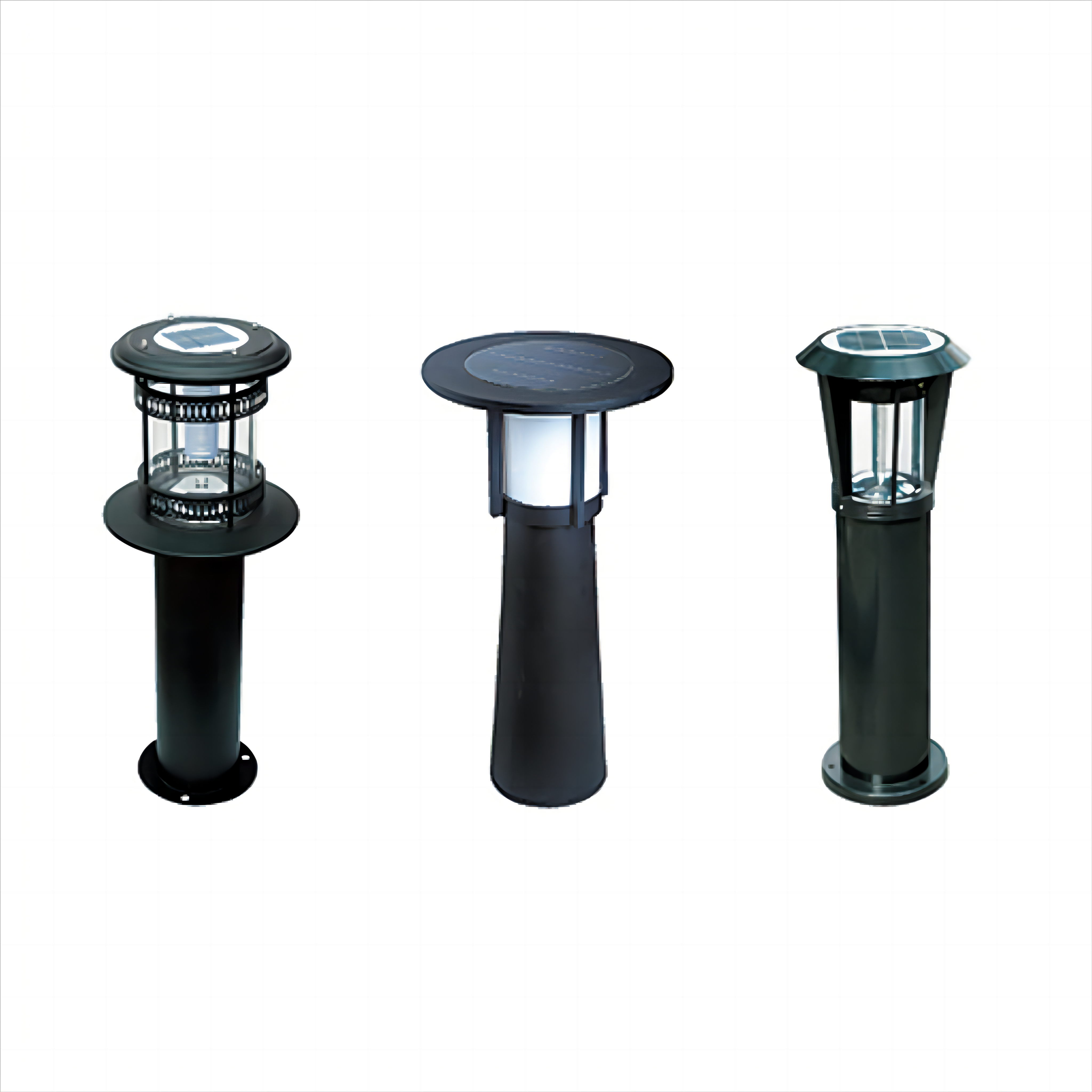 Modern 110V 220V IP65 Waterproof Pillar Bollard Lights Outdoor Garden LED Lawn Light for Landscape Pathway