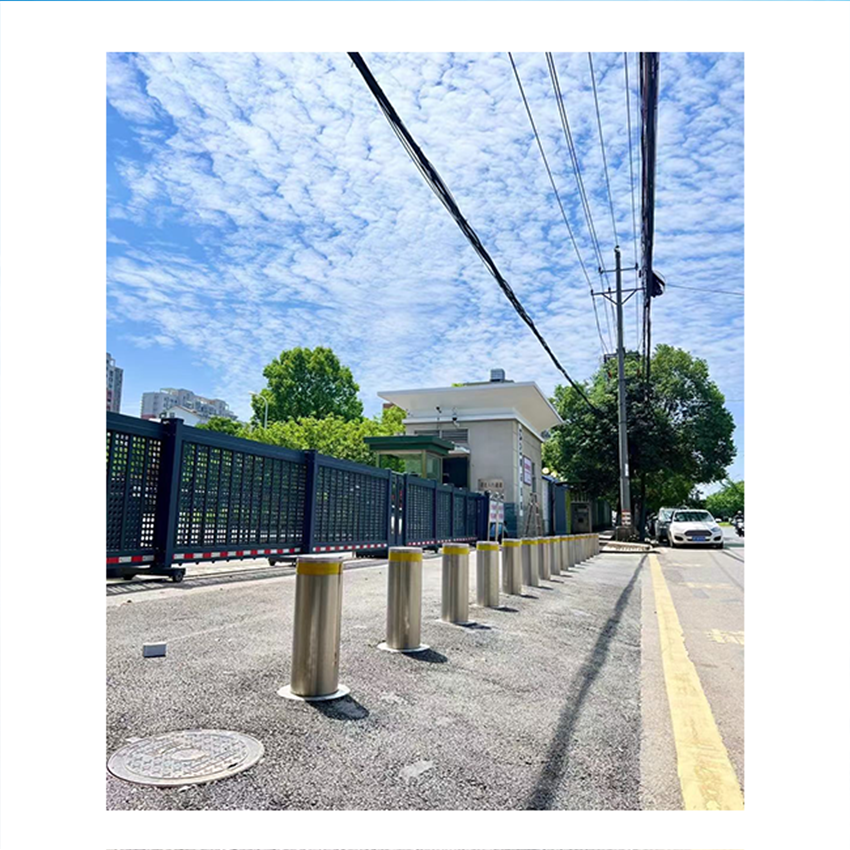 ACS AUTO on Sale LED Outdoor Bollard Light with Retractable Hydraulic Car Parking Barrier Automatic Traffic Barriers