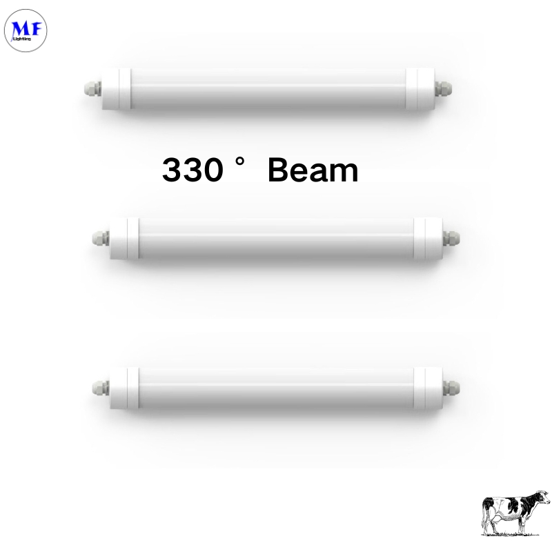 180lm/W IP69K CCT Power Adjustable Dali/0-10V 20W 40W 60W Ammonia Proof LED Farmyard Poultry House Tri-Proof Light for Agricultural and Industrial Facilities