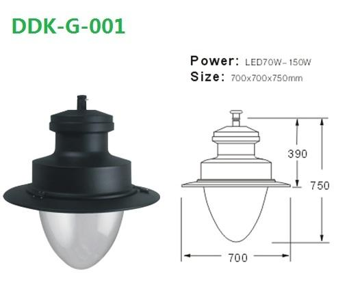 Factory Direct Sale AC Power Supply Aluminum Alloy Body LED Lamp Garden Light Post Top