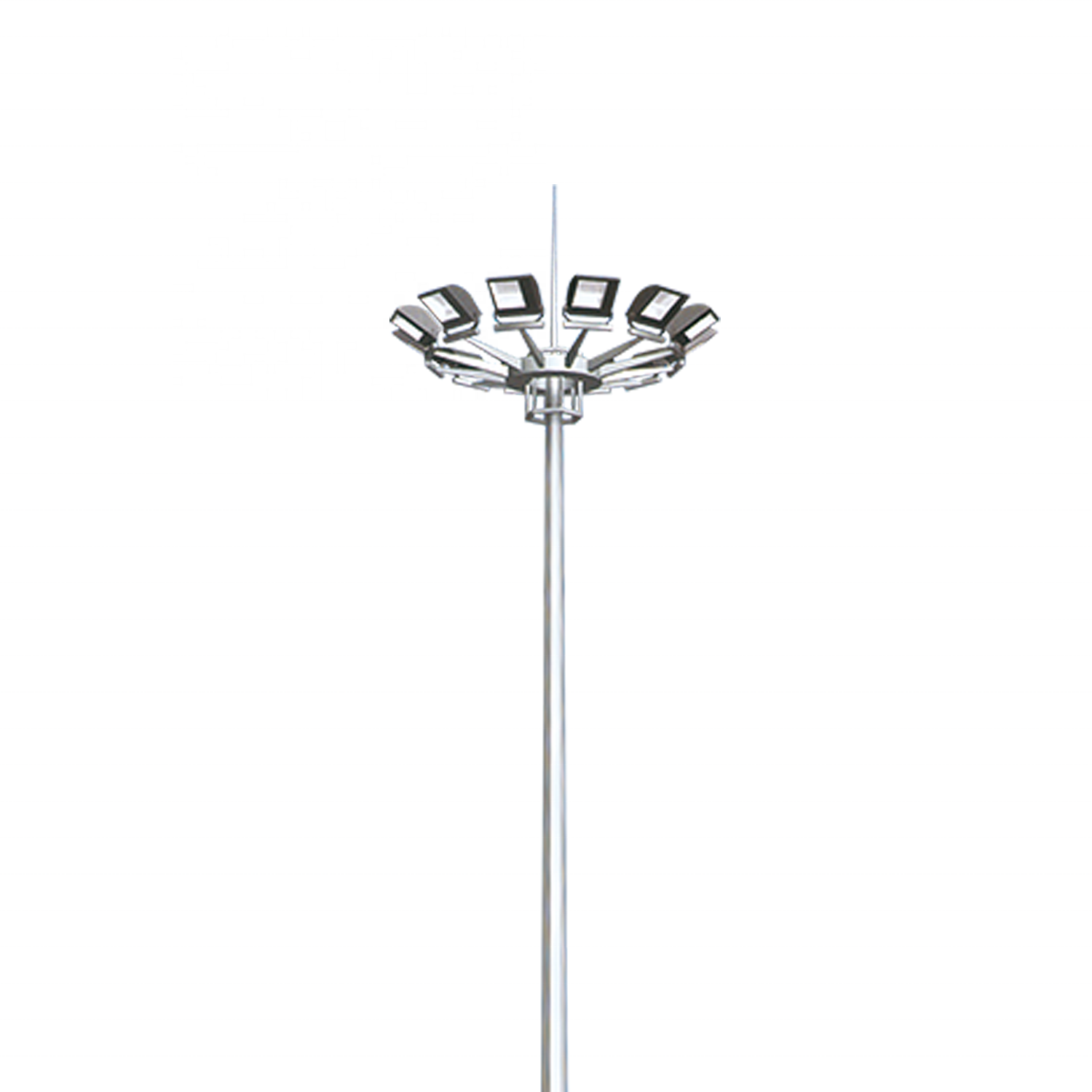 High Efficiency LED IP65 Waterproof Aluminum Hot Dip Galvanized E27 High Mast Light for Stadium Lighting