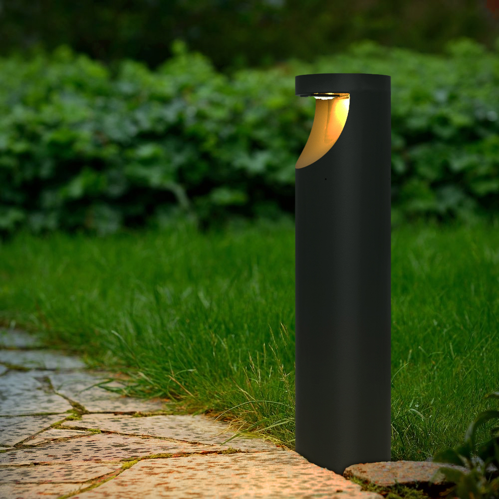 IP65 Waterproof LED Landscape Lawn Lamp Aluminum Body Outdoor Garden Path Light with 220V Solar Power Post Bollard Lighting