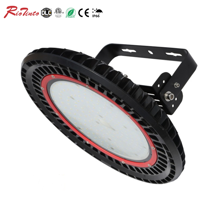 120V DMX512 Control 100W 150W 200W 250W Round UFO ETL Smart RGB RGBW Ultra Color Changing High Bay Light for Car Washer