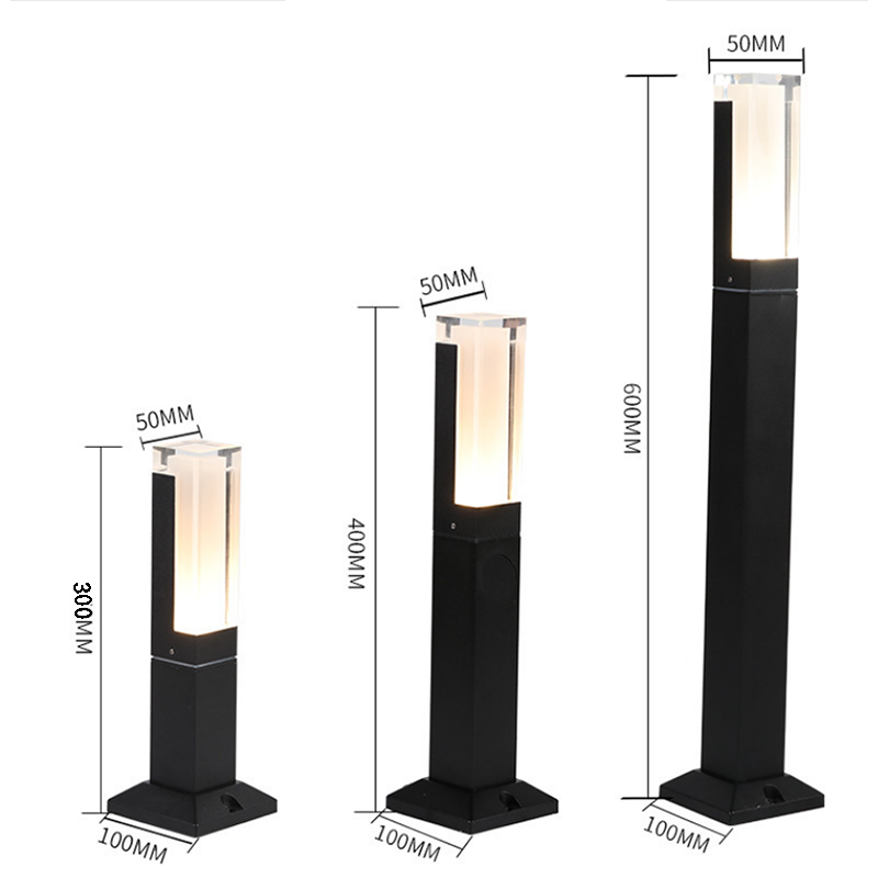 Outdoor Waterproof LED Bollard Light New Style Aluminum Garden Path Square Lawn Lamps IP65 Decorative Pathway Landscape Lighting