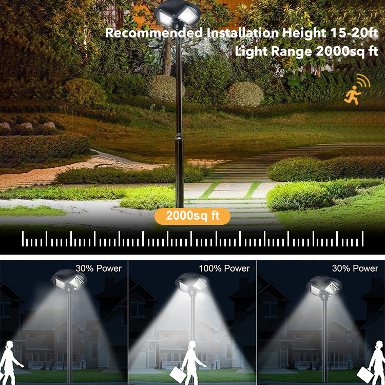 Outdoor Bollard Garden Lighting 150watt 200watt 250watt Solar UFO LED Garden Lamp