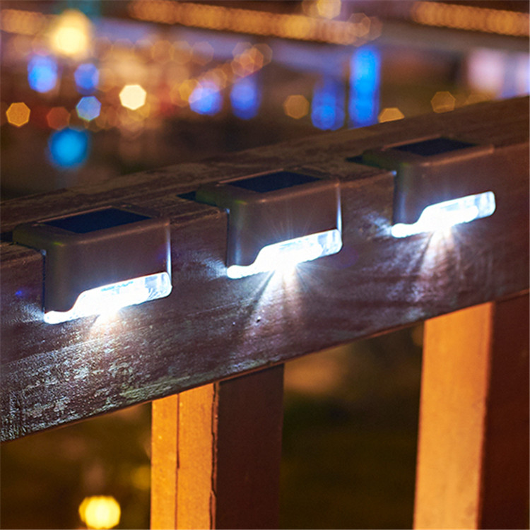 Passage Color Changing Led Outdoor Recessed Step Light Corner Lamp Ip65 Waterproof Solar Staircase Stair Light