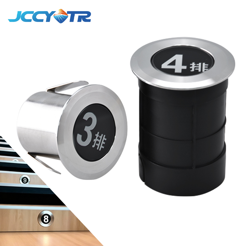 Outdoor75mm LED Digital Number Inground Light IP67 Waterproof Stainless Steel Buried Step Lamp Landscape