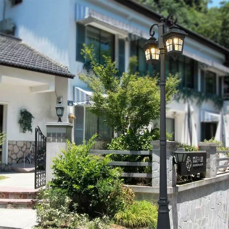 Wholesale 3M Post Lamp Pole OEM High Lumen Square Led Bollard Solar Garden Light Outdoor