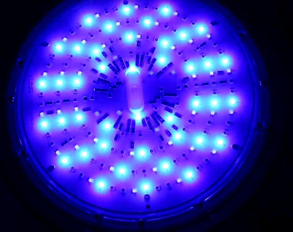 120V DMX512 Control 100W 150W 200W 250W Round UFO ETL Smart RGB RGBW Ultra Color Changing High Bay Light for Car Washer