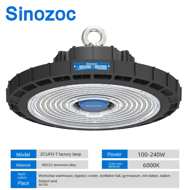 Zhaochang UFO High Bay Light Led Ceiling Warehouse Factory Workshop Ing Chandelier Garage LED