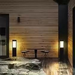 Modern LED Bollard Outdoor Waterproof 50cm 60cm High Landscape Park Lawn Bollard Garden Light