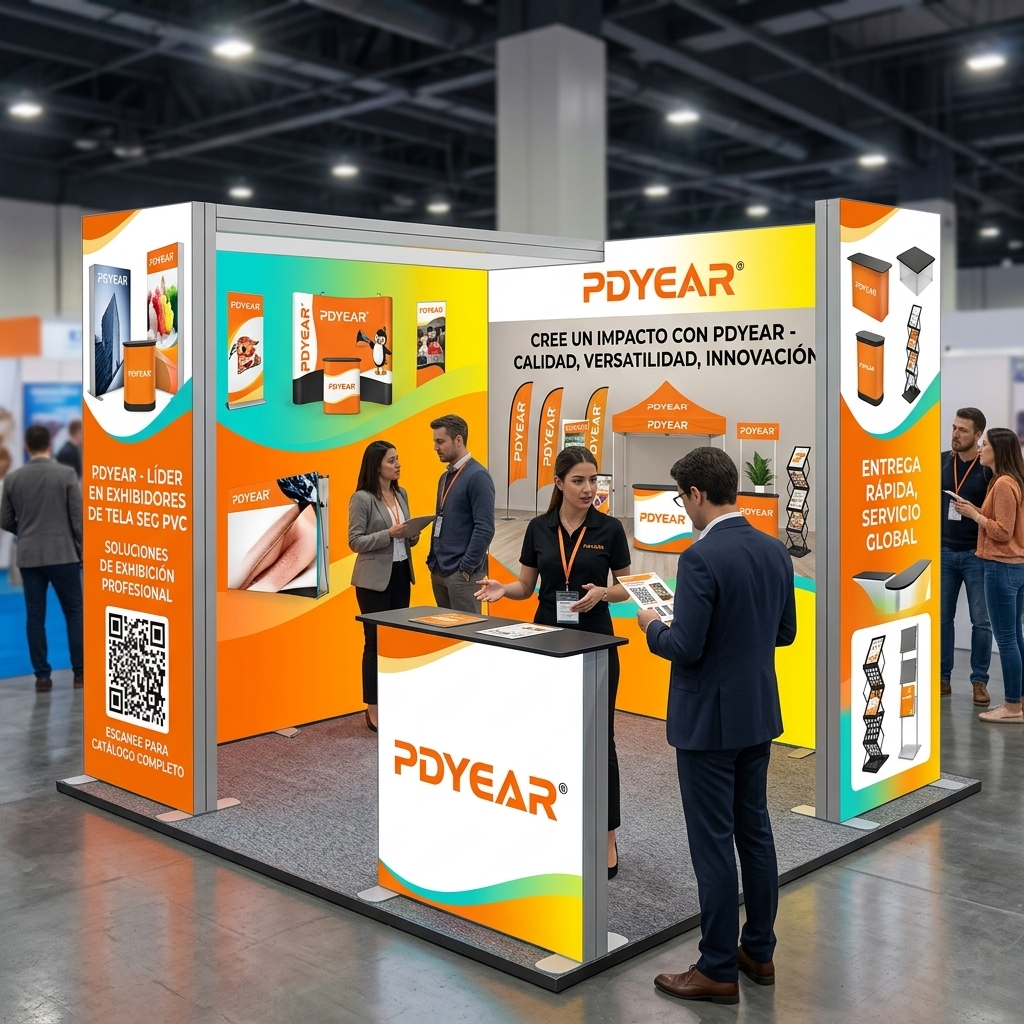 PDyear Custom Printing SEG PVC Advertising Light Box Fabric Banner Stands Backlit Display LED Lightbox For Exhibition Event