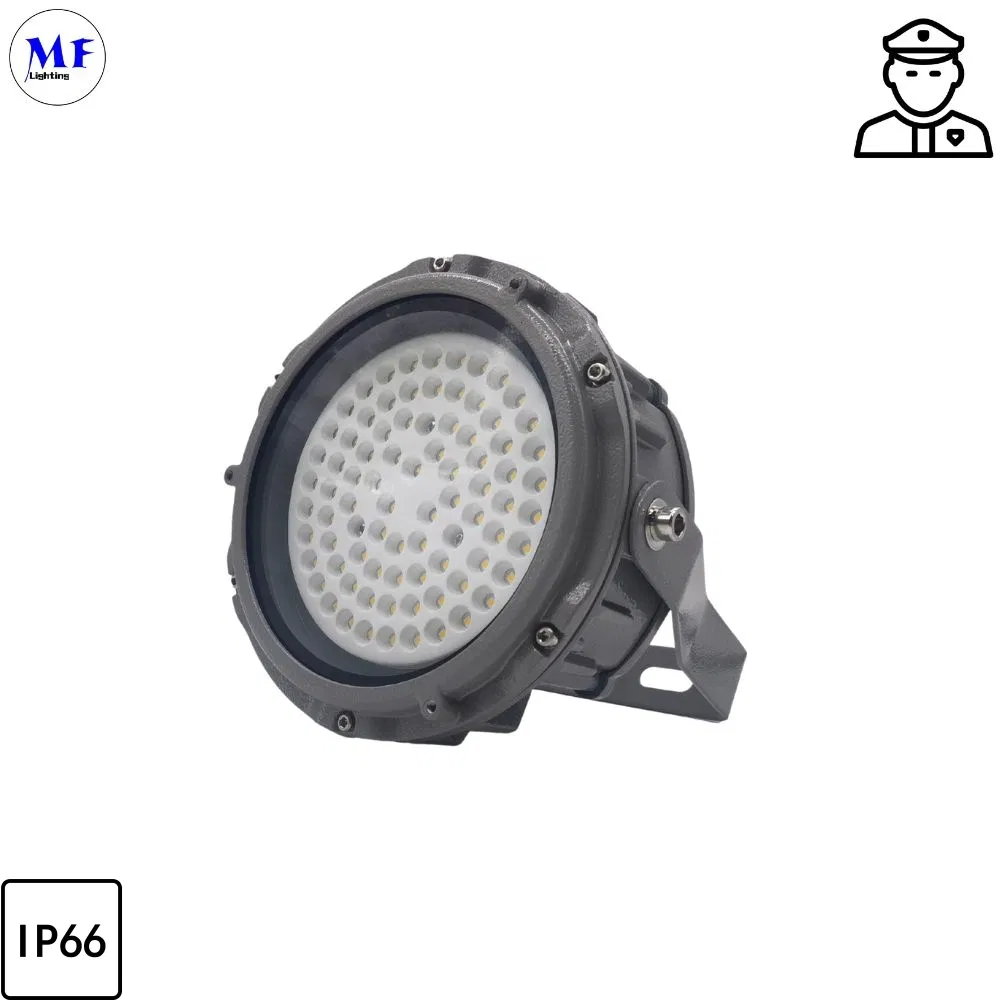 ATEX Approval Ceiling Mounted 60W 80W 100W IP66 Ik10 Explosion Proof High Bay Light LED Explosion Proof Bulb Light for Oil and Gas Chemical Industry
