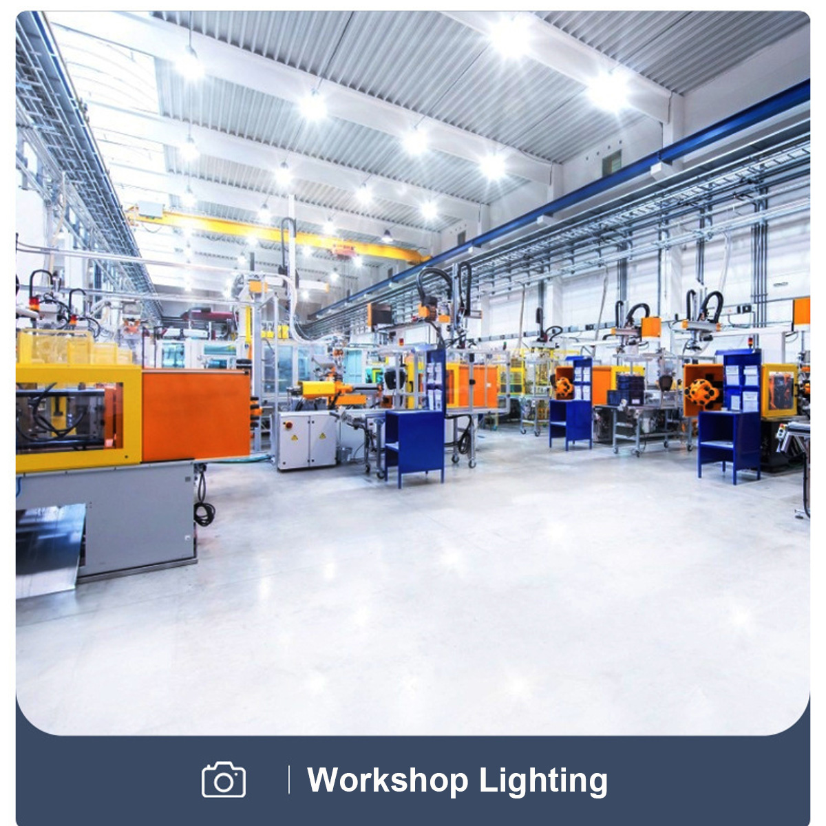 Ultra Bright LED UFO High Bay Fixture for Large Area Lighting, Commercial Ceiling Light for Logistics Centers &amp; Sports Halls