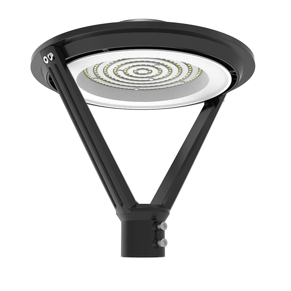 Photocell Function Circular Post Top Lighting Outdoor LED Garden Lights