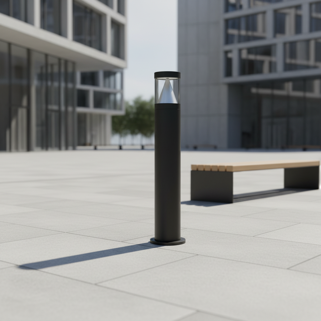 Outdoor IP65 10W LED Landscape Light Bollard with Remote Control AC Powered Europe Stylish Design Lawn Lamp
