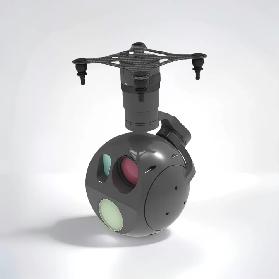 Drone Gimbal Infrared Sensor View