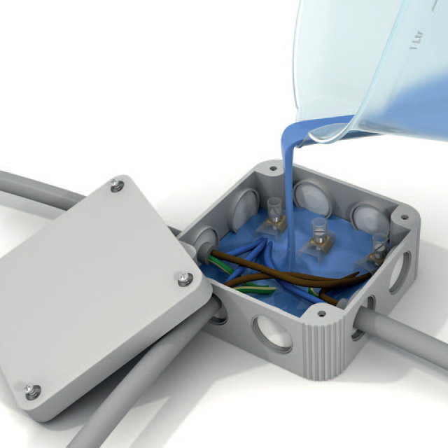 High Quality Liquid Thermal Conductive Electroinc Silicone Rubber Potting Compound for Heat Sink or Base Plate Attach