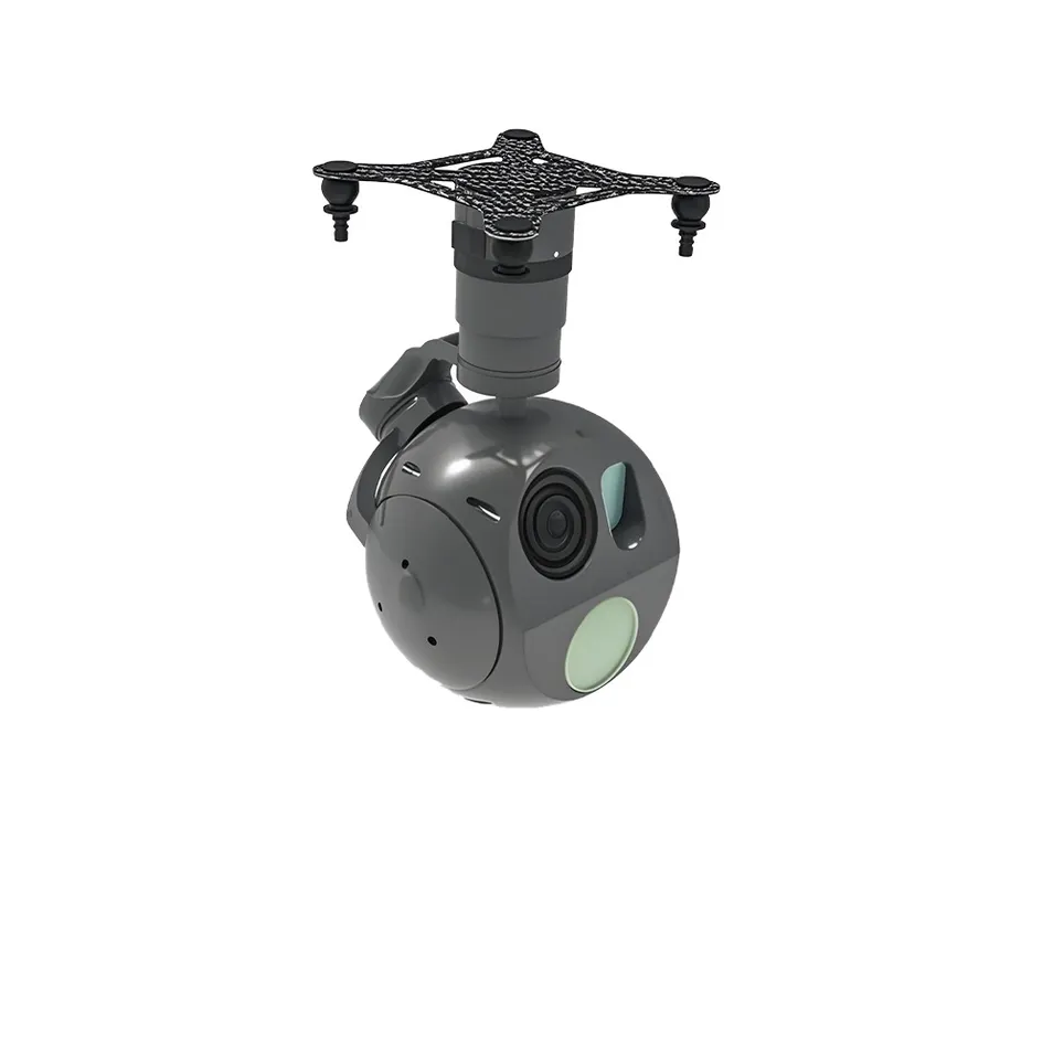 Digital Thermal Drone Gimbal Camera Side View