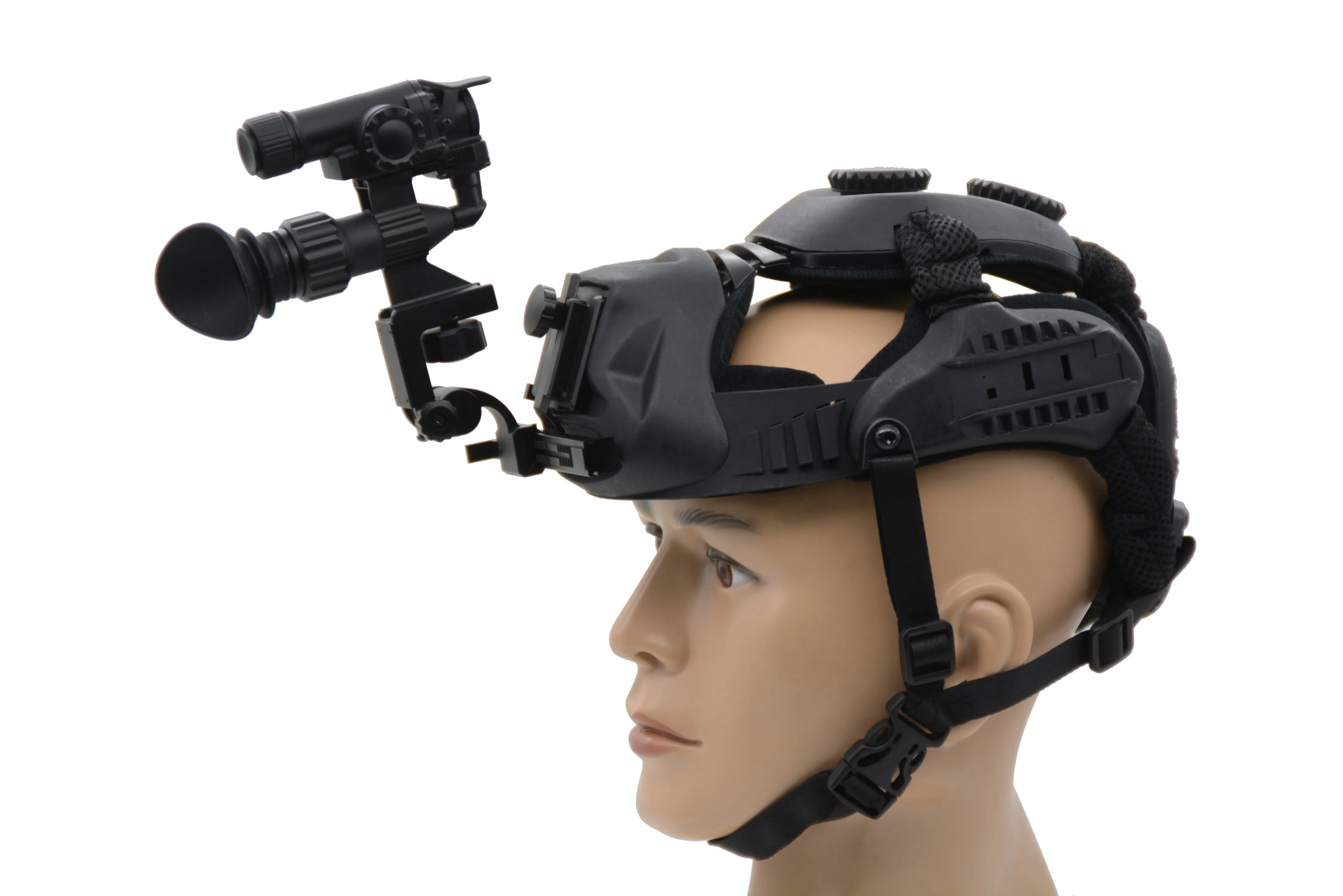 Thermal Imaging Night Vision Monocular with Head Mount Handheld and Clip-on Modes