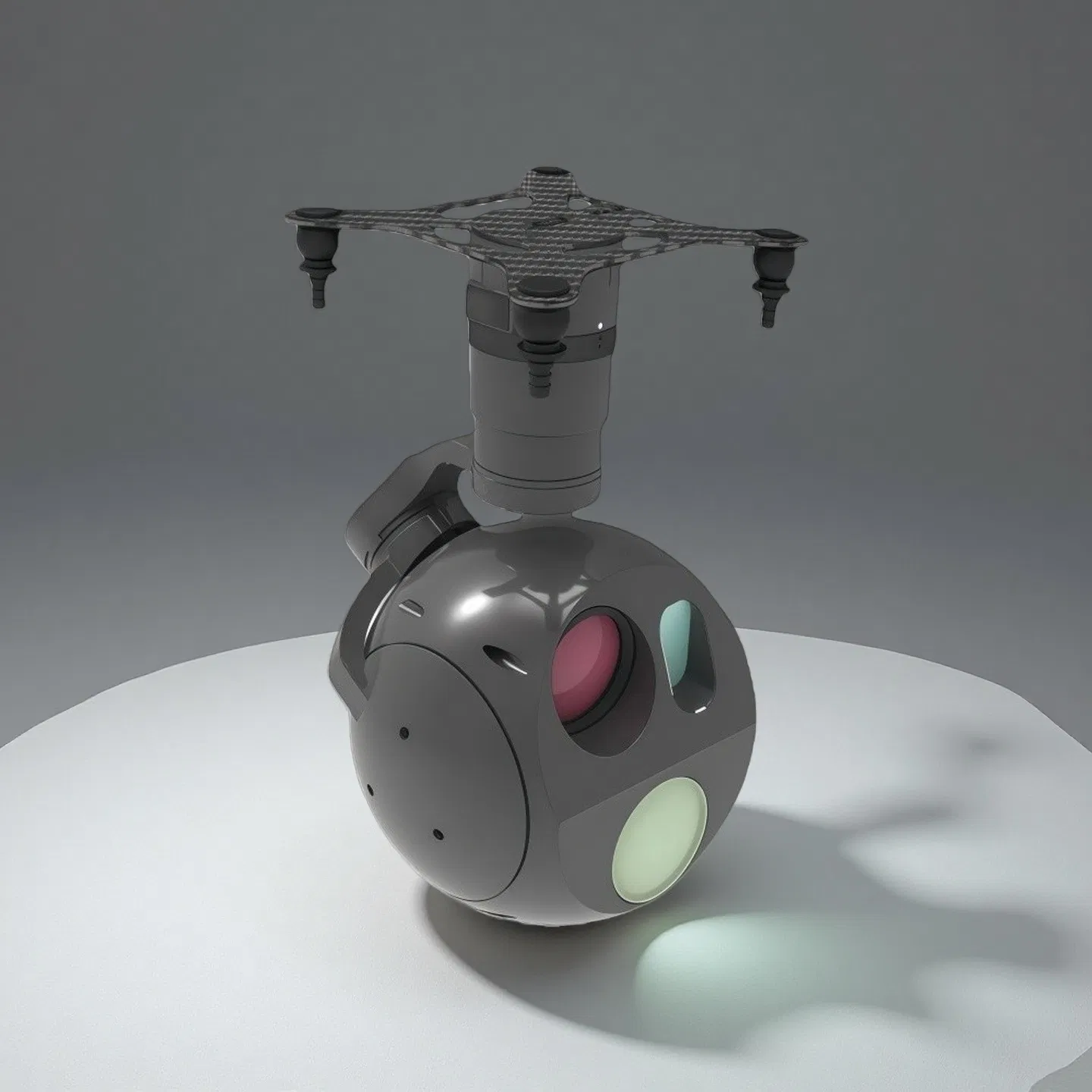 Electro-Optical System 24/7 Inspection and Surveillance Digital Thermal Drone Gimbal Camera