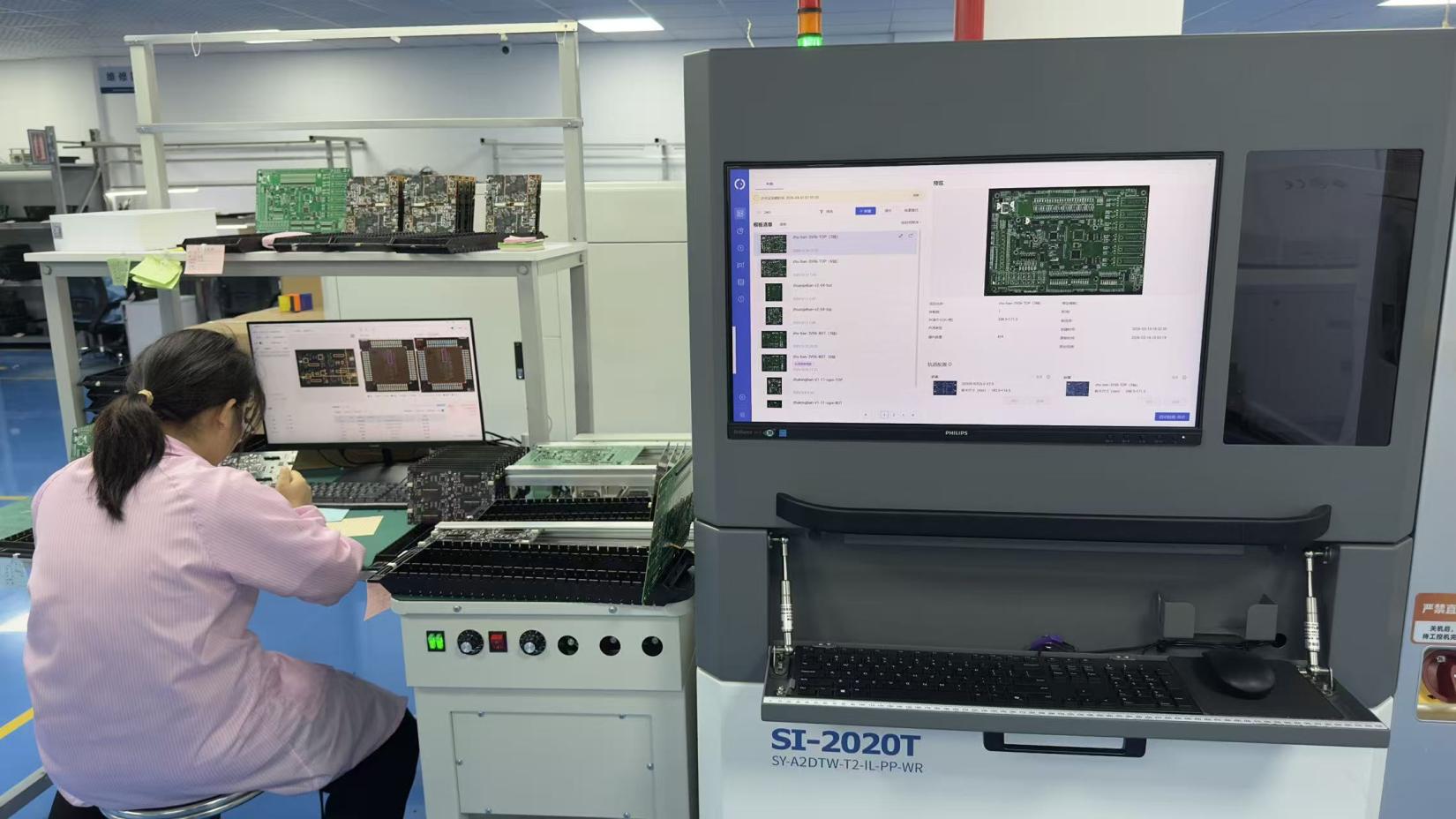 Sema AOI Automated Optical Inspection quality control for thermal camera PCBs
