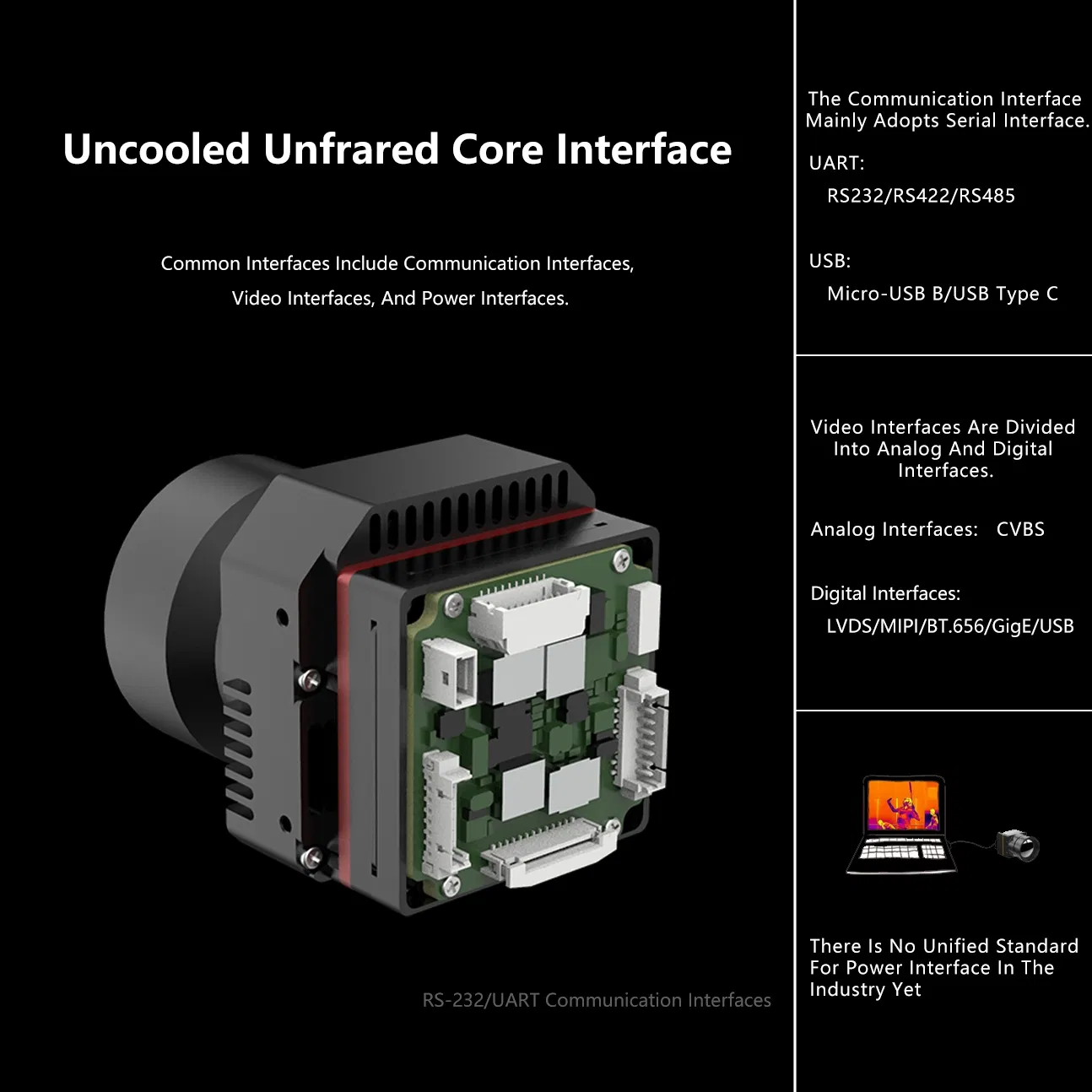 Itl612r PRO Gstir Uncooled Thermal Camera Core 640X512 12μm IP67 Protection 13G Lightweight for Rescue Forest Fire Prevention