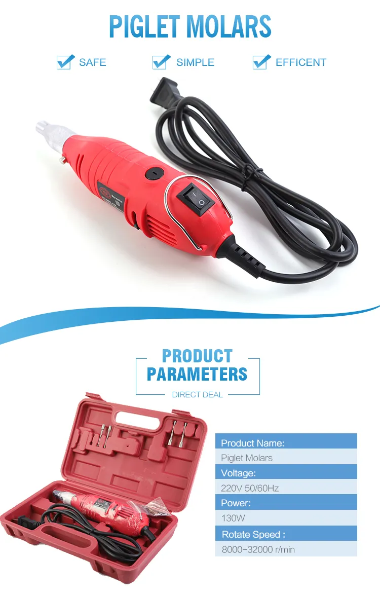 Veterinary Grinder Machine Piglet Teeth Grinding Electric Molar Tool