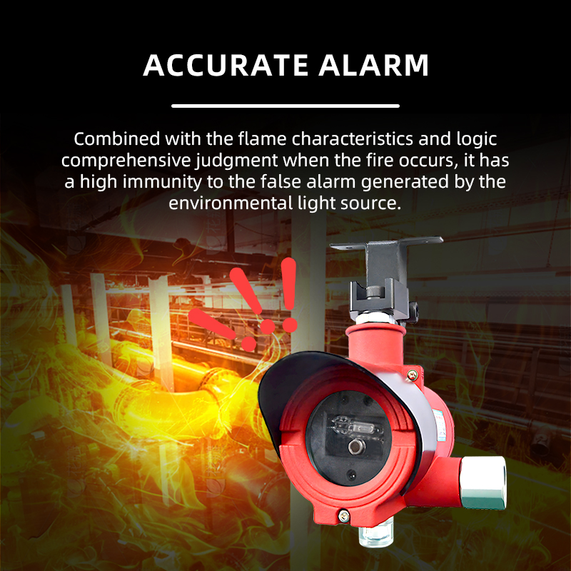 Fixed IR Fire Detection System with Flame Monitoring