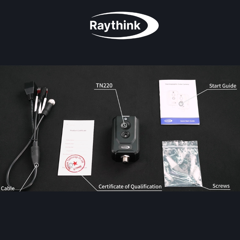 Fixed Thermal Imaging Cube Camera 256X192 Vox Uncooled Dual Spectrum IP67 Predictive Maintenance Factory Monitoring