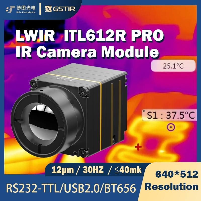 Itl612r PRO Gstir Uncooled Thermal Camera Core 640X512 12μm IP67 Protection 13G Lightweight for Rescue Forest Fire Prevention