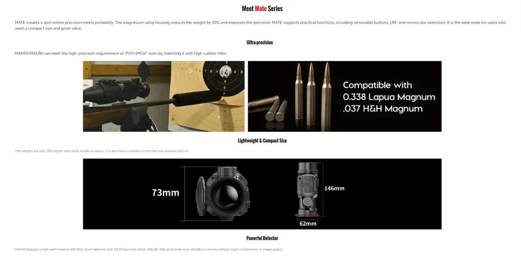 Mate Series Features