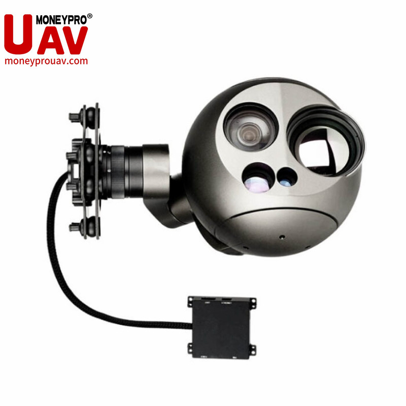 Thermal Infrared Visible Light Imagingaxis Stabilizer Tracking HD Eo IR Pod Zoom Uav Drone Small Surveillance Aerial Tracking Surveillance Camera Gimbal