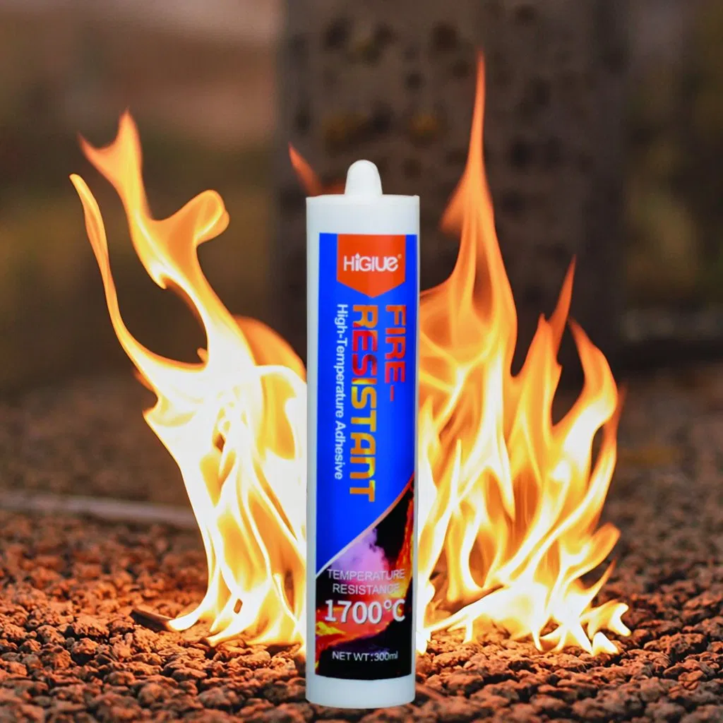 Superior Thermal Performance Higlue High-Temperature Fireproof Adhesive Sealant for Exterior Fire-Resistant Cladding Attachment