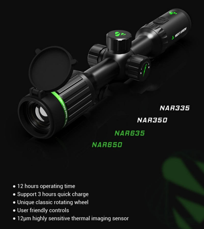 35mm 50mm Objective Lens Infrared Night Day Vision Hunting Scope Thermal Imaging Riflescope with Attachment