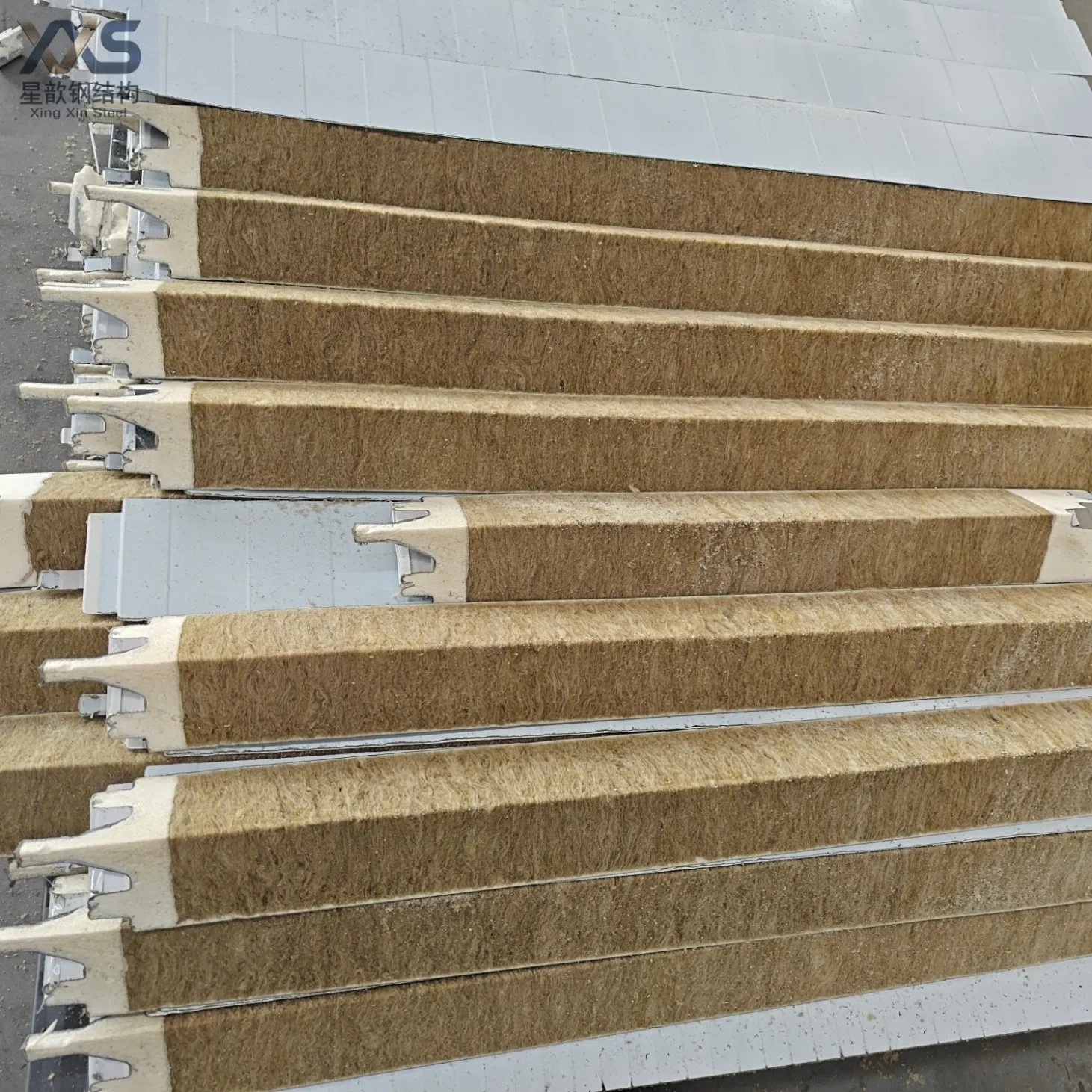 Rock Wool Insulated Metal Panel with Thermal Break Gasket for Curtain Wall Mullion Attachments