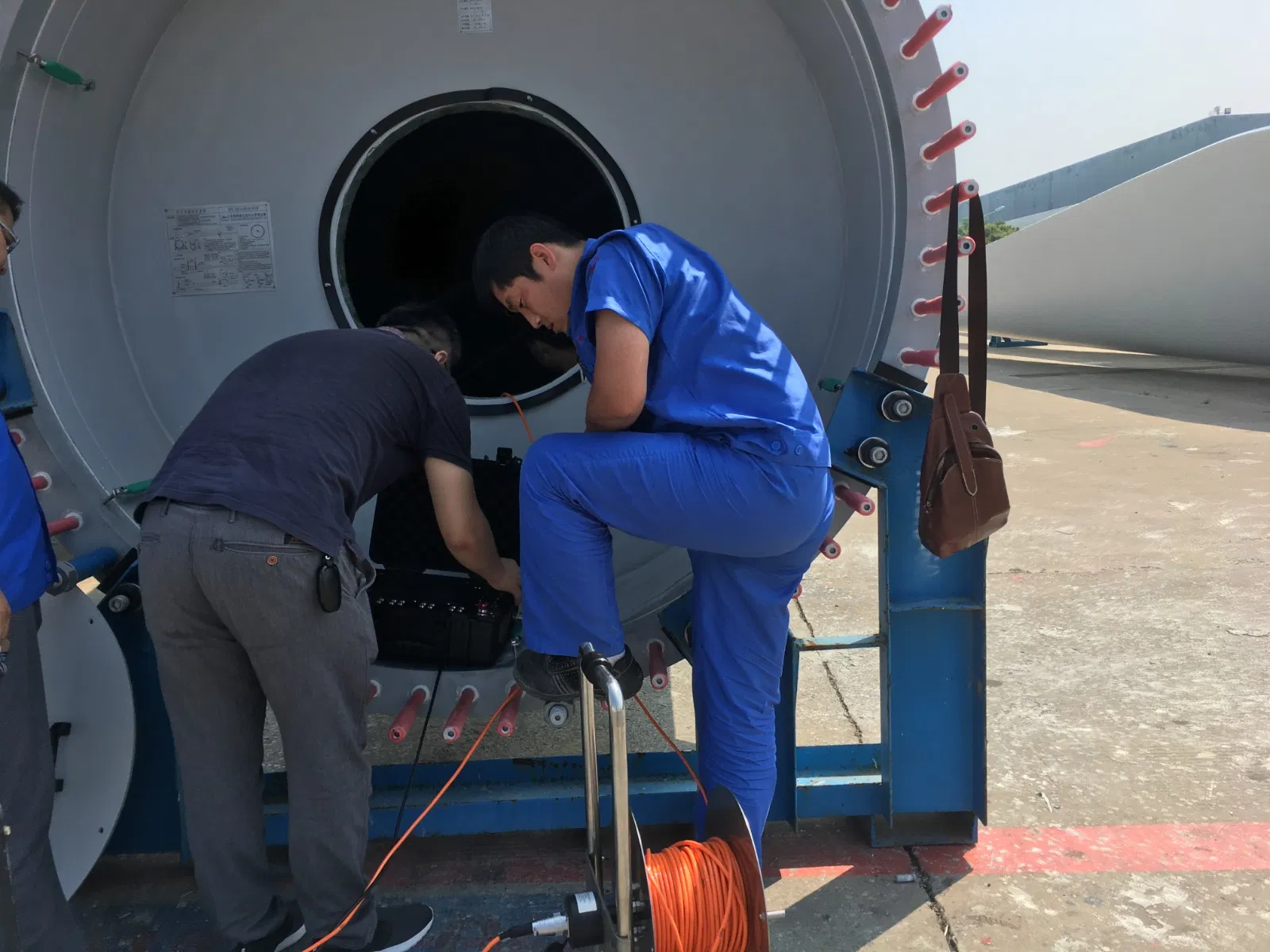 Predictive Maintenance for Wind Turbines Inspection Crawler Camera