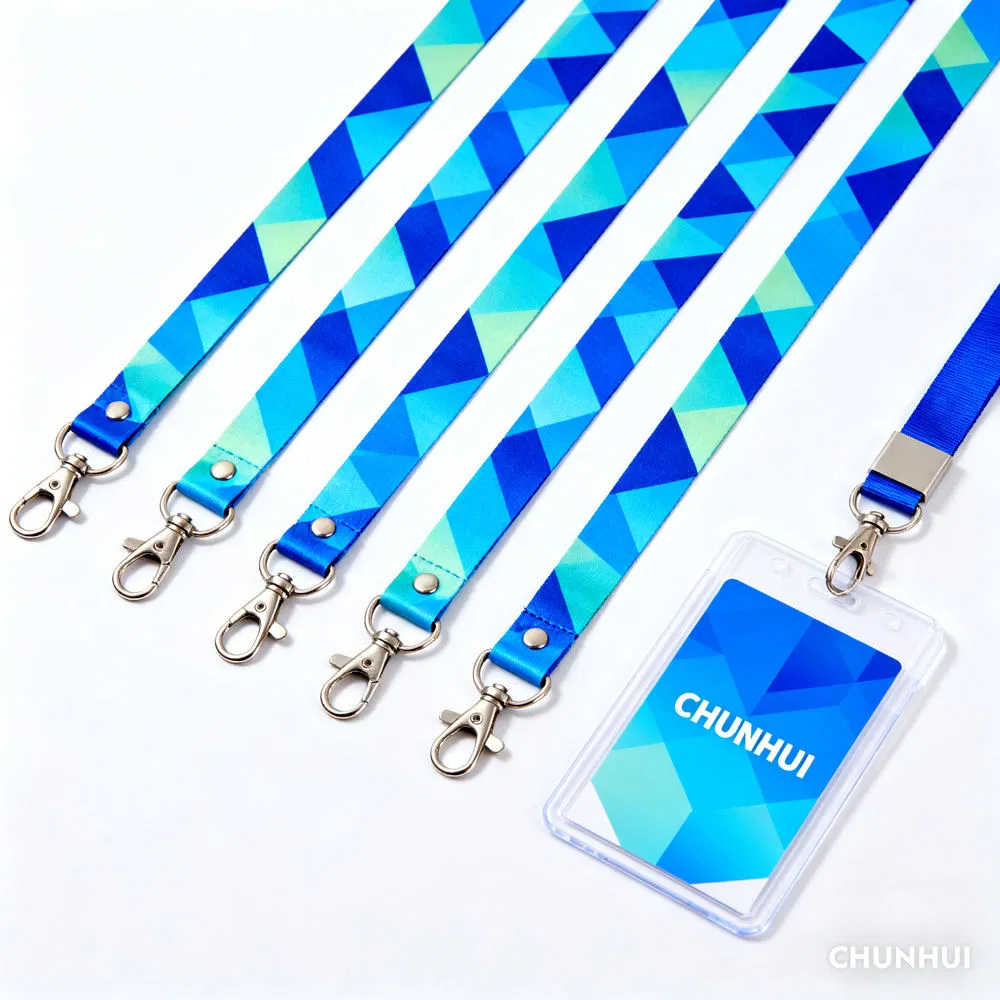 Nylon Lanyard Lunch Cooler Bag Eco-Friendly Thermal Food School Box Tote with Hard Attachment Clip Hook Promotional Shopping Bag