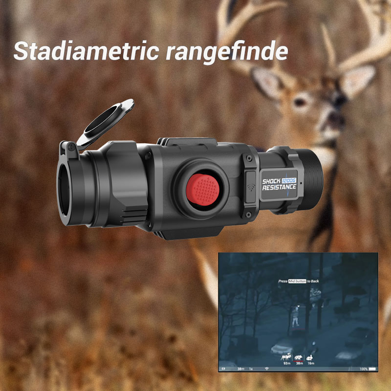 35/50 mm Thermal Imaging Sight Scope Movable Crosshair Reticle Ranging Night Vision Riflescope for Hunting WiFi Video Output