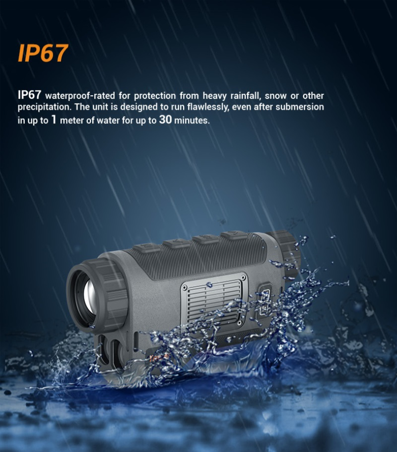 High Definition Thermal Night Vision Hunting Riflescope Optics Magnification Thermal Scope for Hunting