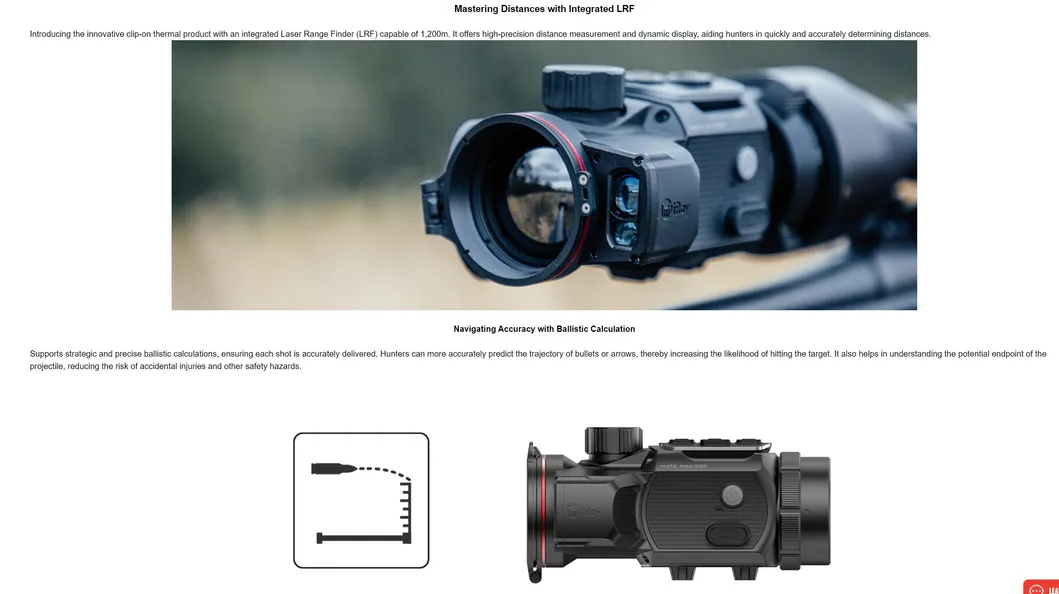 Thermal Imaging Camera Attachment Features