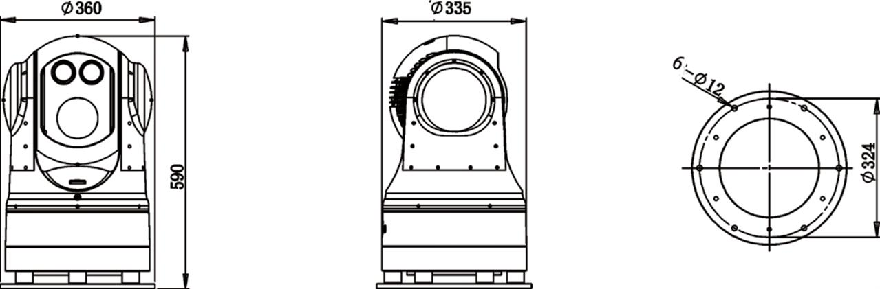 2MP 48X Multi-Spectrum Marine Thermal Vehicle Camera System