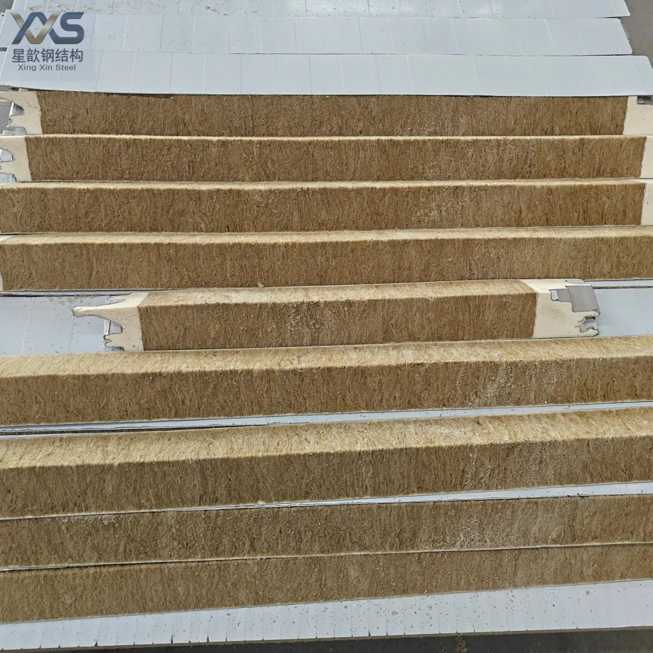 Rock Wool Insulated Metal Panel with Thermal Break Gasket for Curtain Wall Mullion Attachments