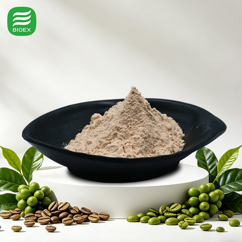 Fornecimento de Fábrica Ácido Clorogênico Natural de Grau Alimentício 28% Extrato de Grão de Café Verde