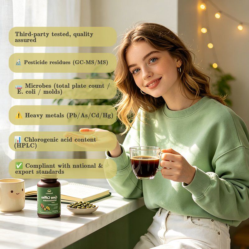 Extrato de Grão de Café Verde Natural e Puro de Clorogênico Direto da Fábrica
