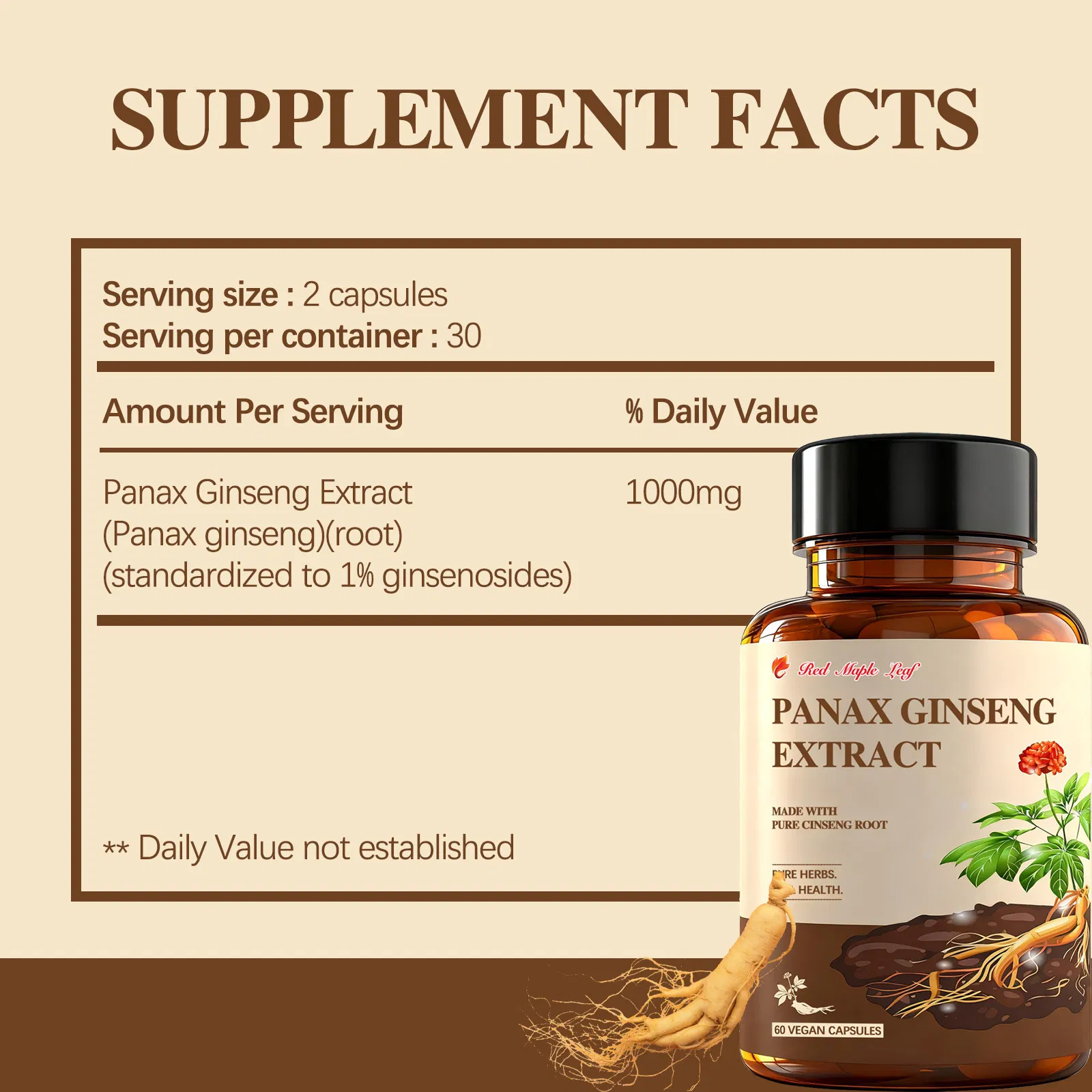 Panax Ginseng Root Extract Product Details