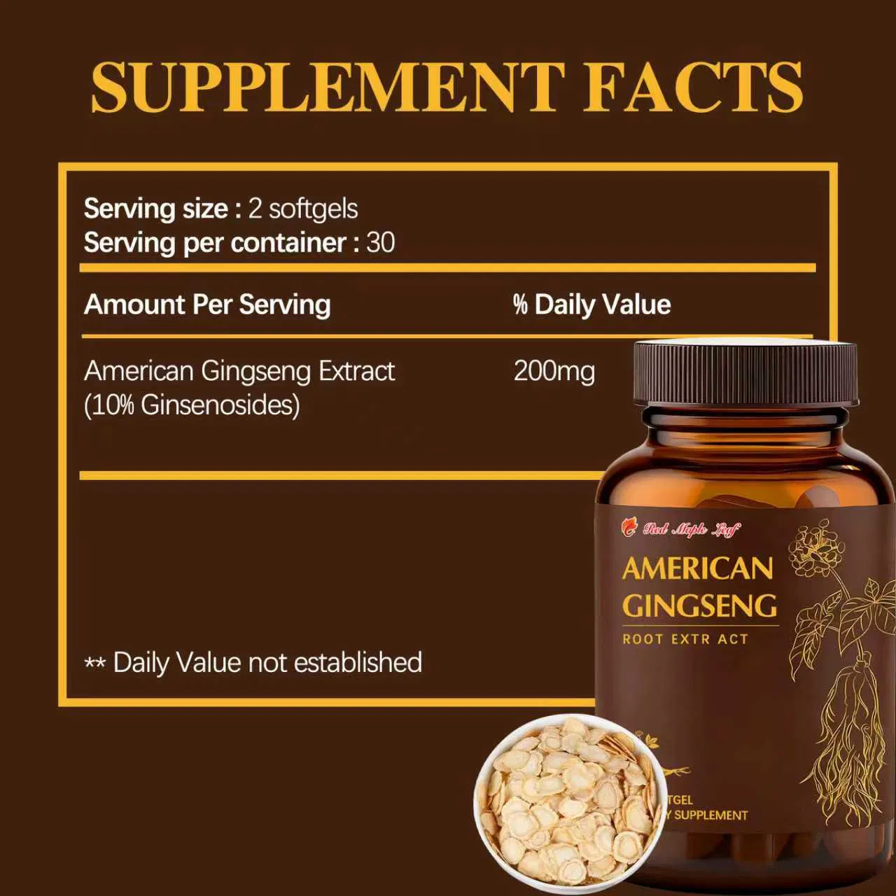Extrato de Ginseng Americano Premium para Memória e Foco Aprimorados